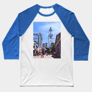 Boston MA - Quincy Market Baseball T-Shirt